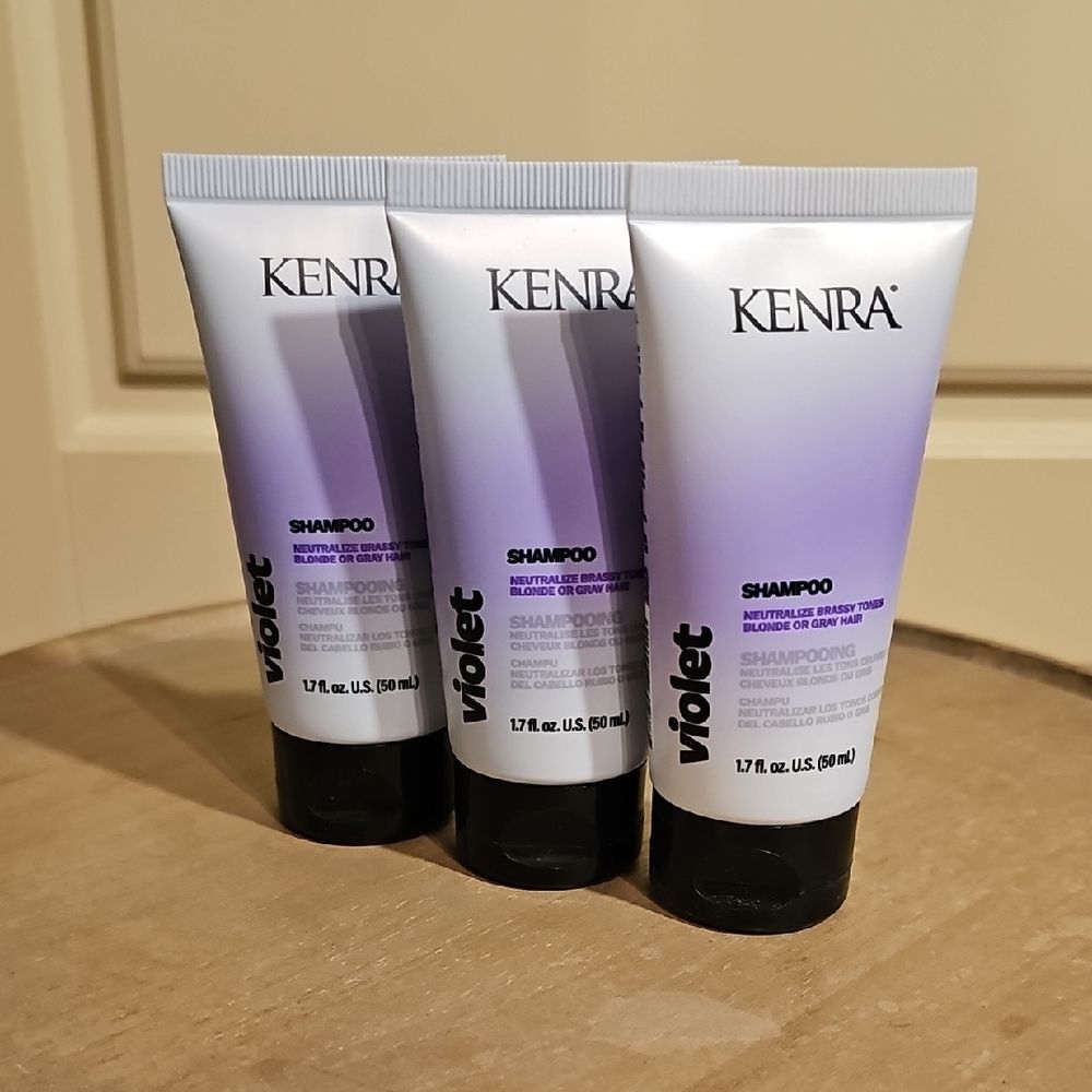 KENRA- (SET OF 5) 1.7 OZ Violet Shampoo. SEALED AND UNOPENED